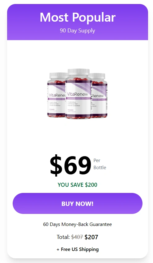 Vitarenew 3 bottle Price