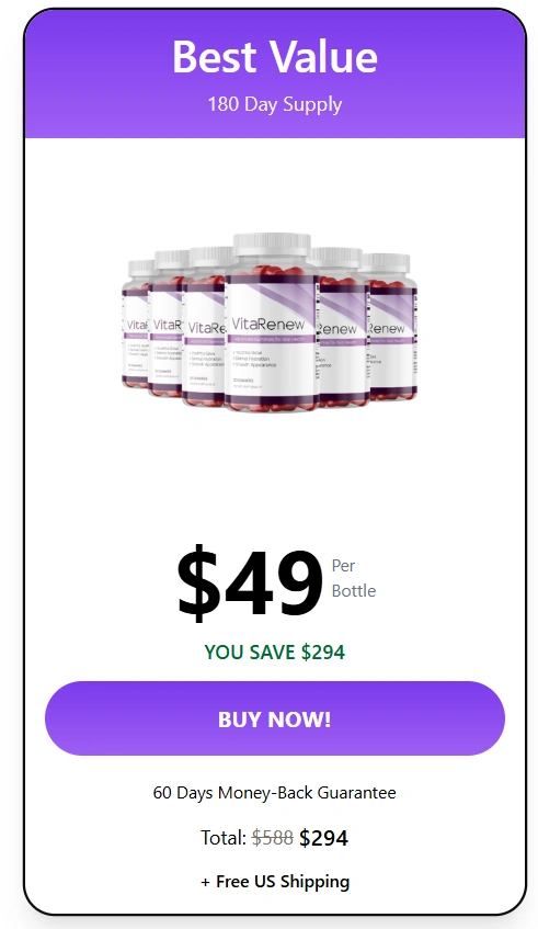 Vitarenew 6 bottle Price